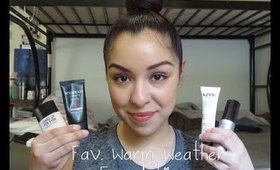 Favorite Warm Weather Foundations for Oily & Combo Skin Types
