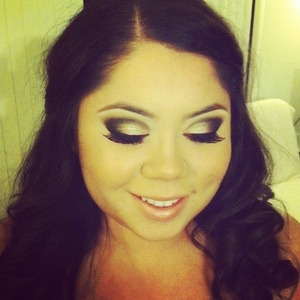 My best friend wanted a classic but striking look for the day of her wedding so we did a test trial tonight
