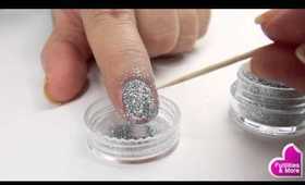 Party Silver Glitter Nails - A New Year's Eve Manicure Tutorial