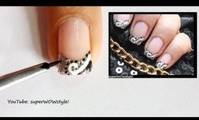Abstract French Tip Nail Art - How to do French Manicure Nail Designs