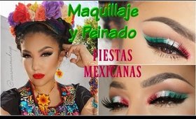 Maquillaje + Peinado  MEXICANO fiesta Patria / Mexican Makeup + hairstyle | auroramakeup