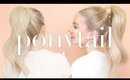 How To: HIGH Ponytail With Clip In Hair Extensions (2 Looks: STRAIGHT & WAVY Pony)