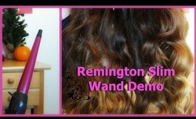 Remington Slim Wand Curling Iron Review + DEMO