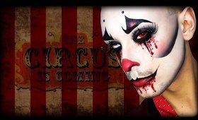 Scary Clown - Halloween Makeup Tutorial using ArtCircus ft. Giulia Cova