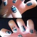 Aztec nail art