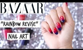 RAINBOW REVISE NAIL ART | #theList Harper's Bazaar inspo