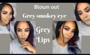 Smokey Grey and Purple eyes with grey lip DAY 1/30