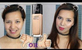 Review / Demo on Maybelline Fit Me Luminous + Smooth Foundation- Medium skin | Filipina in Holland