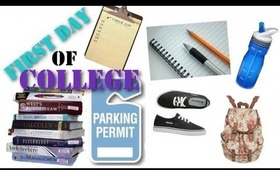 Prepare for First Day of Class - College Tips