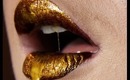 Gold Lips & Panda Eyes
