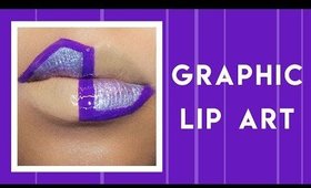 graphic lip art makeup