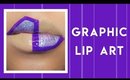 graphic lip art makeup