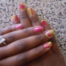 Pink And Lime Water Marble