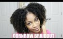 Cornrow Braid Out on Natural Hair