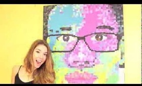 COLOURFUL PIXELATED PAINTING !