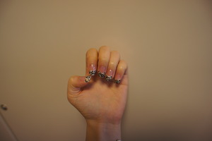 French Leopard Gel Nails that took me 2 hours to make! haha :)