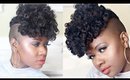 Big Chop Hair Clip Ins Bantu Knot on Short Hair| Tapered Cut
