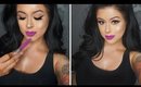 Winged Liner x Bold Lips Summer Time Glam Makeup Tutorial