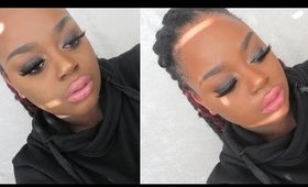 GRWM: Tartlette in Bloom Brown Smokey Eye with Pink lips using NYX Intense butter gloss