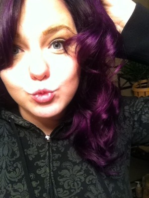 Purple with punky 