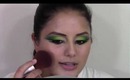 Makeup Tutorial: Green Yellow and Blue Arabic Inspired