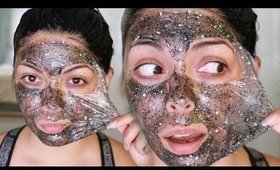 NEW GLAMGLOW #GLITTERMASK GRAVITY MUD FACE MASK REVIEW AND TUTORIAL | SCCASTANEDA