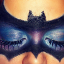 My version of a bat mask ♥ {Halloween makeup} ^▽^