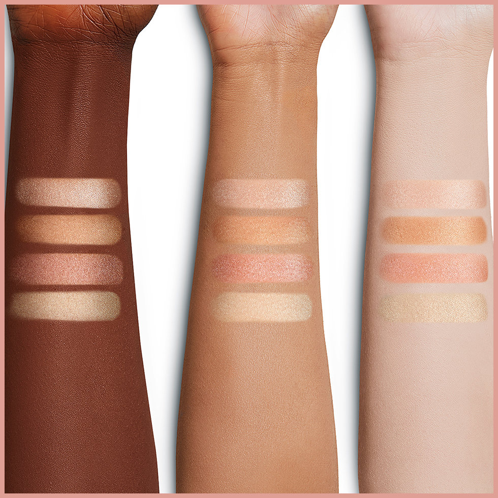 Charlotte Tilbury's Pillow Talk Multi-Glow in Dream Light Swatches