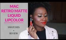 Mac Retro Matte Lipcolor Review + Swatches on Woman of Color