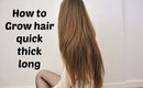 Hair Care how to : Grow long thick strong hair quick beauty tips | Makeup with Raji