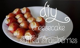 14 Days of Valentine (Day 13): Cheesecake Stuffed Strawberries