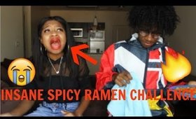 INSANE 2X SPICY RAMEN CHALLENGE