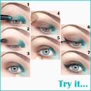 Hey girls! Reverse smokey eye with a pop of color…