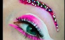 Halloween: Candyland Makeup with Sprinkle Eyebrows!