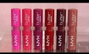 Swatches | NYX Butter Lipsticks.