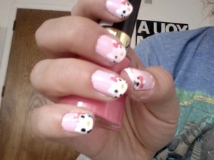 Hello Kitty nails