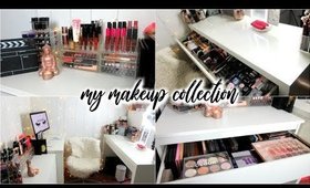 MY MAKEUP COLLECTION & STORAGE 2018! | shivonmakeupbiz