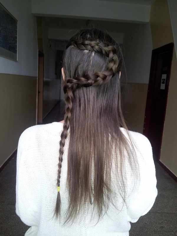 half up half down zig zag braid | Irina M.'s Photo | Beautylish