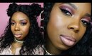 Pink Glitter Glam Holiday Makeup