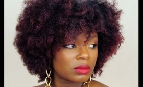Big Red Afro: Natural Hair (Fake Blowout)
