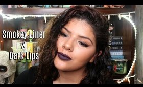 Smokey Liner, trying New Lashes & Dark Lips || Marya Zamora