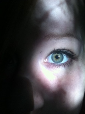 I've always loved my eyes. They're green on the outer part, yellow in the middle and I have a red ring around by pupil. 