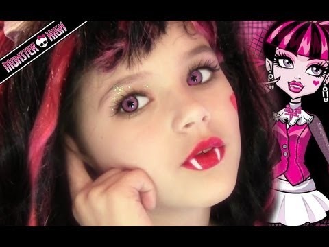 Draculara Monster High Doll Costume Makeup Tutorial for Halloween ...
