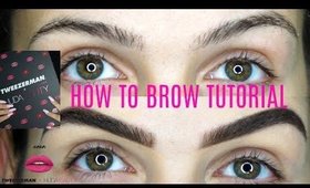 TWEEZERMAN X HUDABEAUTY & BROW TUTORIAL | In Depth HOW TO & REVIEW