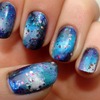 Cute galaxy nails!