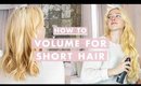 5 Tips To Get More Volume For Short Hair