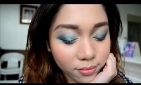 Simple and  Colorful Makeup (Brights and Blues)