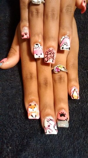 fix themed nails by SauceC Nailz