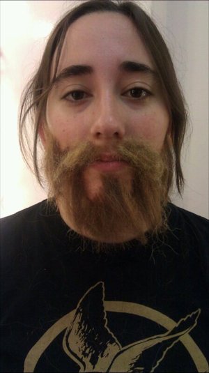 Model: My friend Natalie. Beard day!