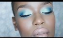 Blue Shimmery Ombre eyeshadow | Makeup tutorial